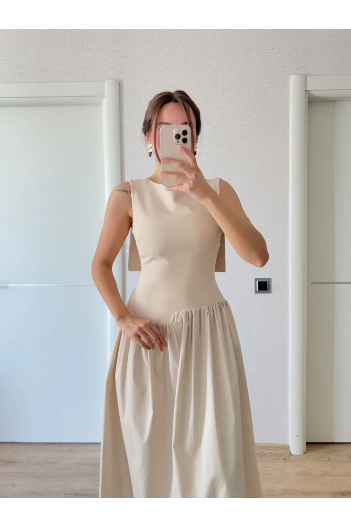 Aurelia Fiyonk Detaylı Maxi Elbise