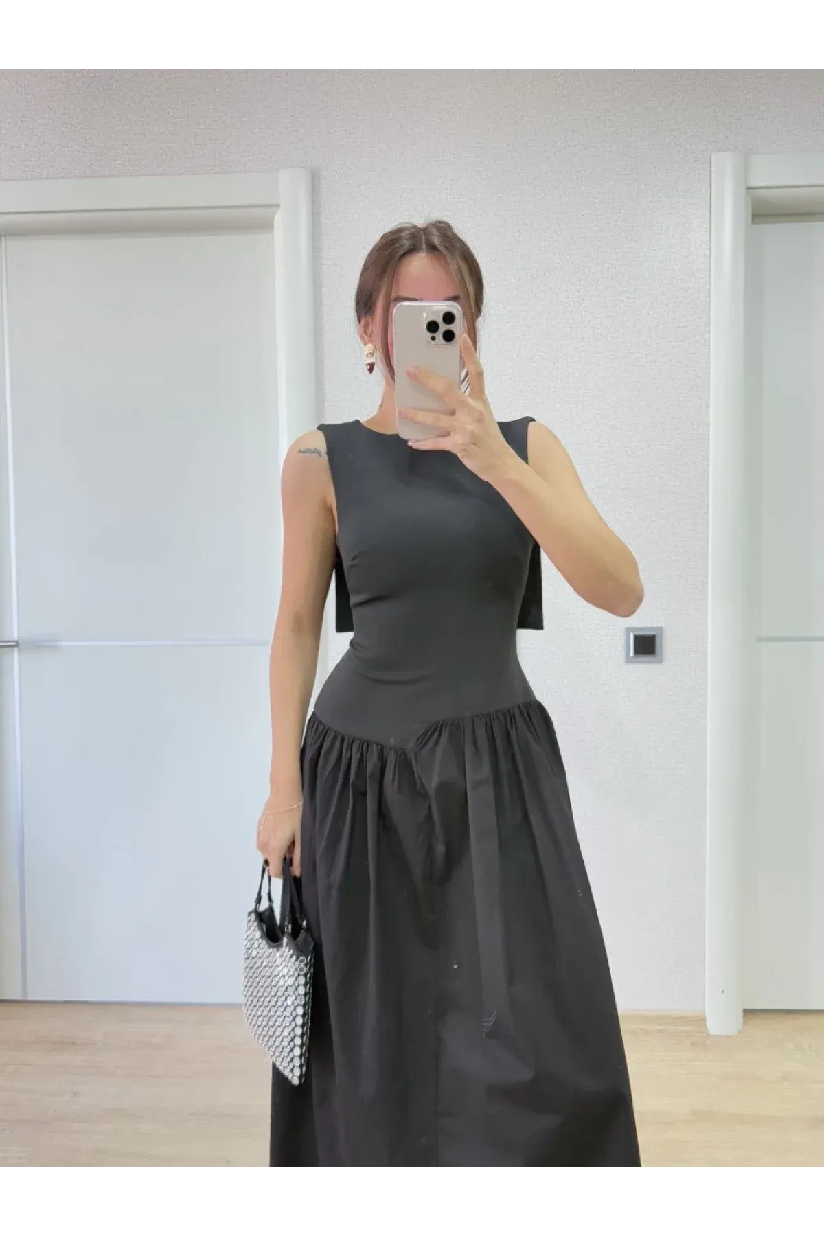 Aurelia Fiyonk Detaylı Maxi Elbise