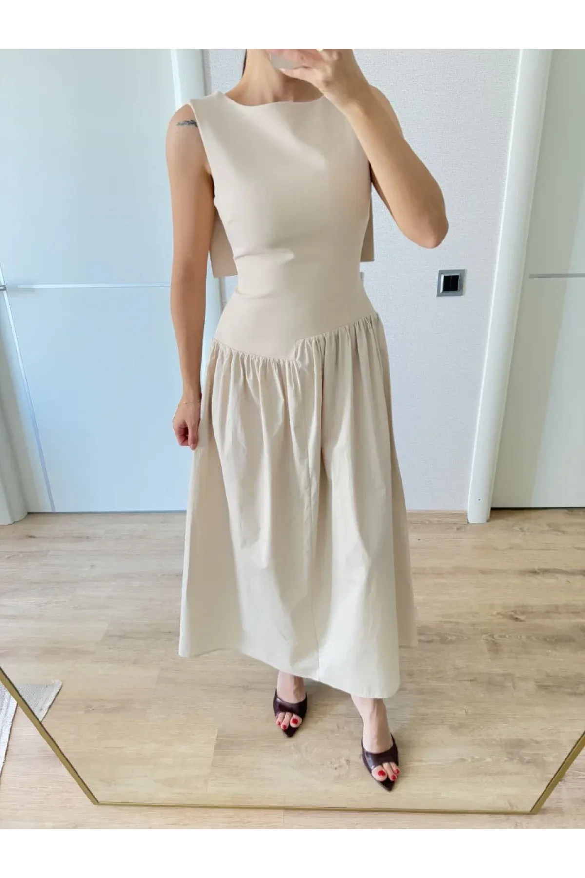 Aurelia Fiyonk Detaylı Maxi Elbise