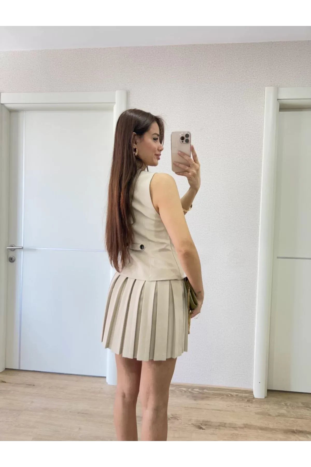 Odette Takım Yelek Detaylı Mini Elbise