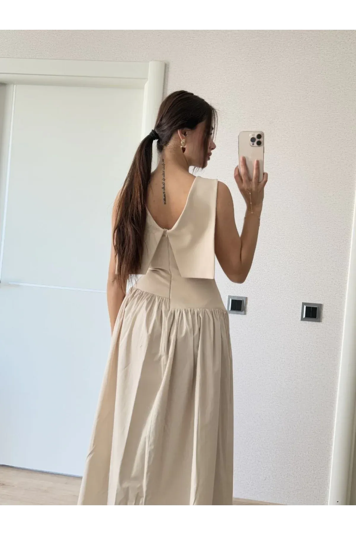 Aurelia Fiyonk Detaylı Maxi Elbise